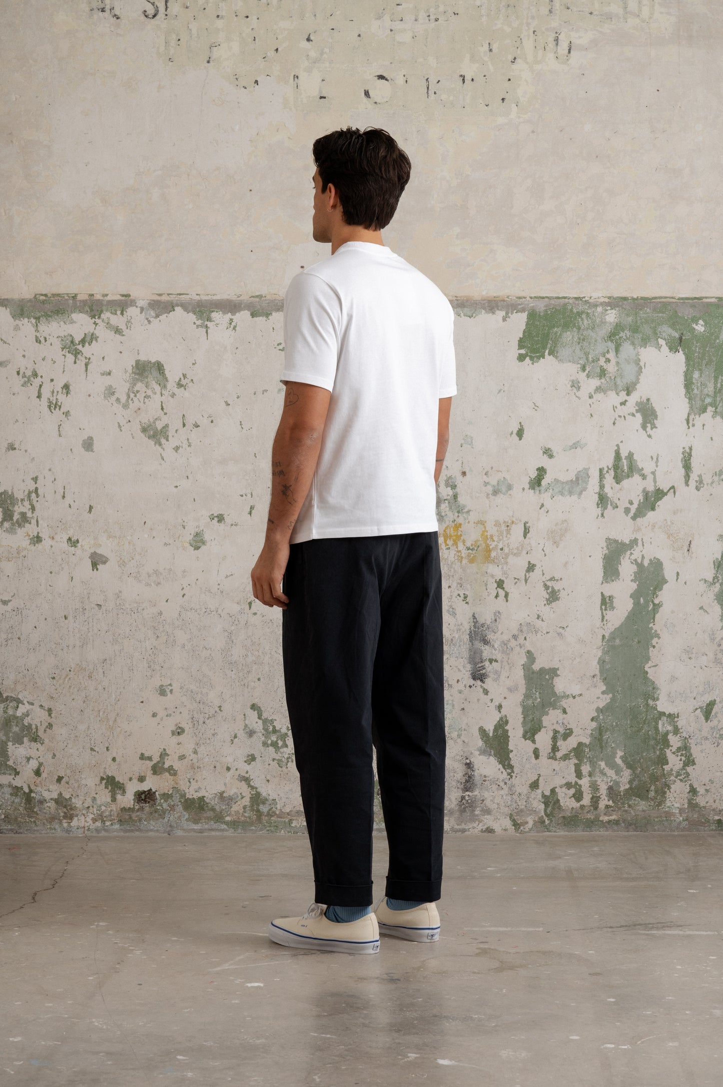Tee White Driving Print