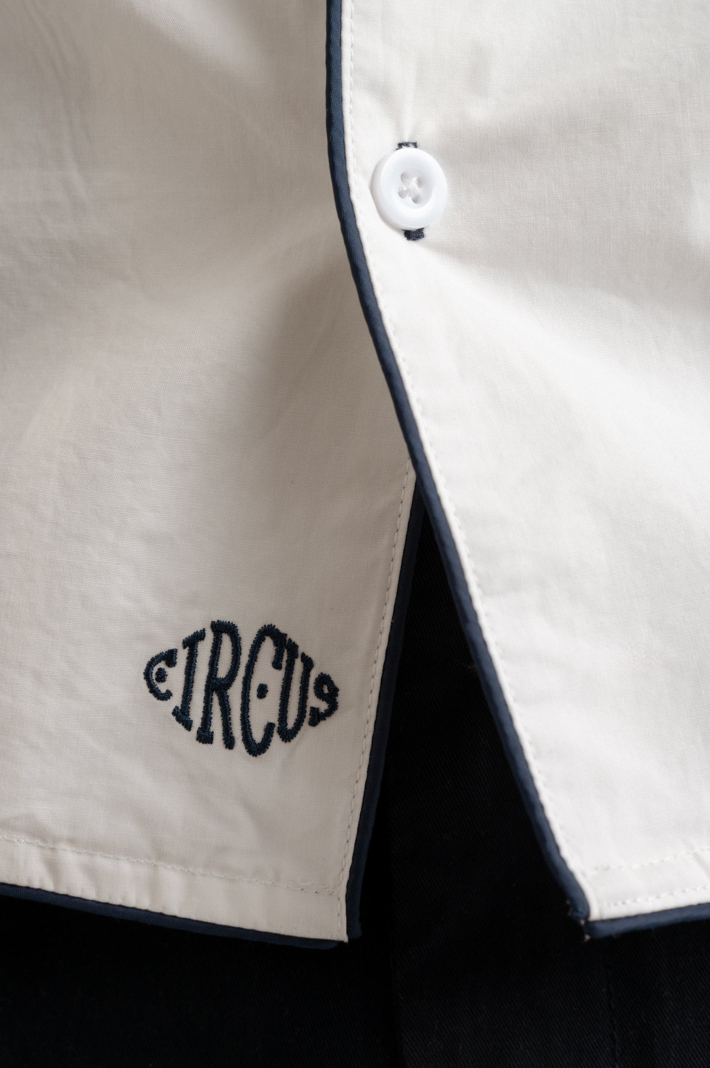 Shirt White Pijama Navy Tape